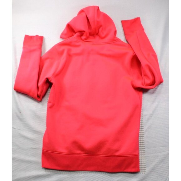 Under Armour Medium Orange Hooded Sweatshirt With Logo & Kangaroo Pocket - Picture 5 of 6